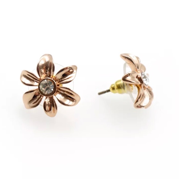KATE SPADE • Rose Gold Lovely Lillies Earrings - Picture 3 of 7